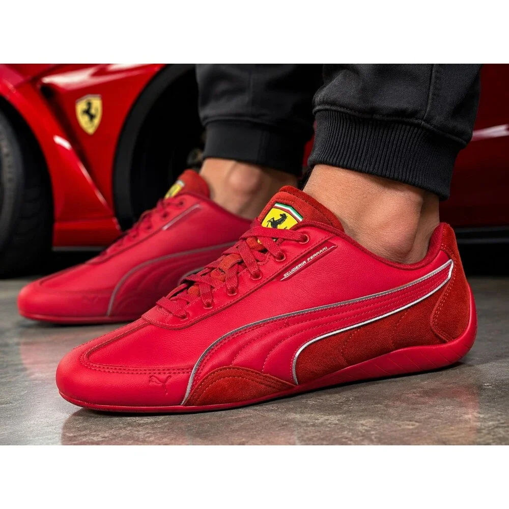 PUMA Scuderia Ferrari Drift Cat Decima 308905-02 Men's 9 Red Driving Shoes